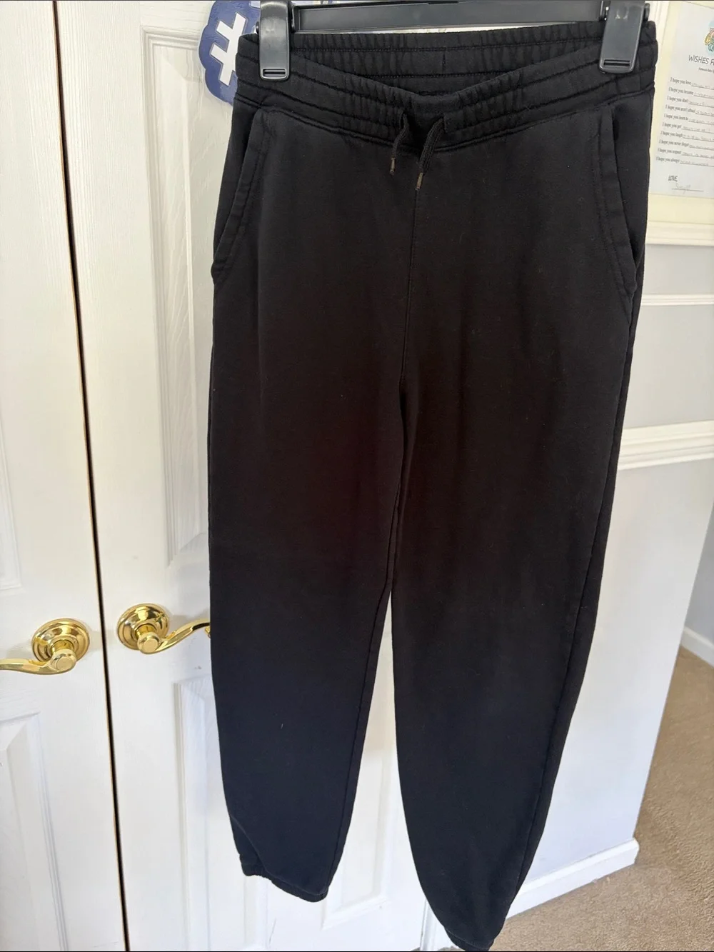 Old Navy-Boys Black Drawstring Jogger Pants